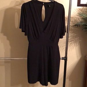 Black romper with pockets